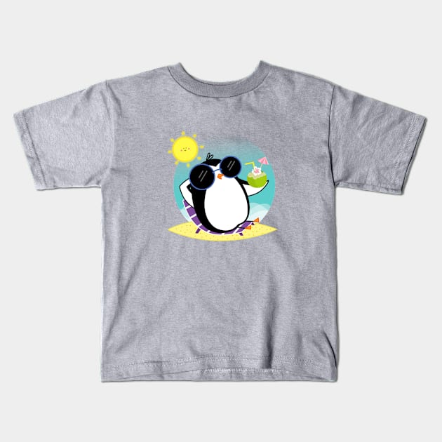 Relaxing Kids T-Shirt by Pemoji